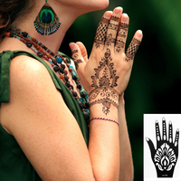 Nouveauté 2025 – Pochoirs de tatouage au henné sexy pour le corps et les mains, motifs magnifiques, vente en gros