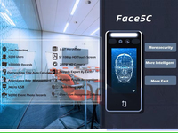 Dynamische Gesichtserkennung Zugangskontrolle IPS Vollbild-HD-Touchscreen Pendler-Aufzeichnungsterminal Cloud-Speicher für Holzbüros