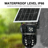 Caméra de sécurité 4G étanche IP66 9MP 12MP en promotion, 3 objectifs, 3 écrans, solaire, Wi-Fi, zoom 10X, suivi mobile, détection humanoïde, TF