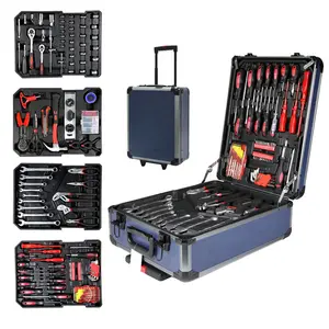 Source factory 399pcs Professional Hand Tools For Auto Repair Tools With Aluminum Tool Set for Mechanical repair and auto