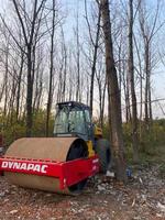 Rouleau compacteur Dynapac CA301D d'occasion en bon état, rouleau vibratoire monocylindre, moteur diesel, 12 tonnes, diesel