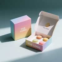 Boîte d'emballage en papier personnalisée pour macarons, desserts sucrés, bonbons, chapeaux, sushis, gâteaux, pain, vêtements, chaussures, maquillage, casquettes