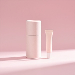 <b>Biodegradable</b> Kraft Paperboard Oil-proof Lined Cylinder Box Craft Serums <b>Paper</b> Cardboard Box Cosmetic for Shampoo Bar - Product Image 2