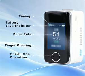 Alat Tes Gula Darah Digital Tanpa Rasa Sakit, Aman, Monitor Glukosa Darah, Pemijat untuk Tes Gula Darah - Product Image 3
