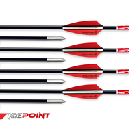 Flèche en carbone pur Pandarus Icepoint ID0.125\" 3.2mm 40 tonnes pour tir à l'arc, flèche de tir sur cible
