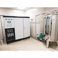 Machine d'automatisation pour examen médical, production d'eau ultra-pure 1000L/h, traitement d'eau RO+EDI+UV, pompe et réservoir sous pression 100%