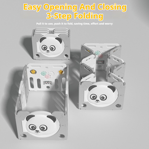 Parc de <span class=keywords><strong>jeu</strong></span> interactif pour bébé au design adorable de panda, pliable rapidement, facile à ranger, centre d'activités intérieur, parc de <span class=keywords><strong>jeu</strong></span> pour enfants - Product Image 2