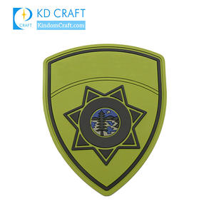 निर्माता थोक अनुकूलित 3d सॉफ्ट परमवीर चक्र बिल्ला कस्टम रबर लोगो के लिए पैच पर लोहे कपड़े - Product Image 2