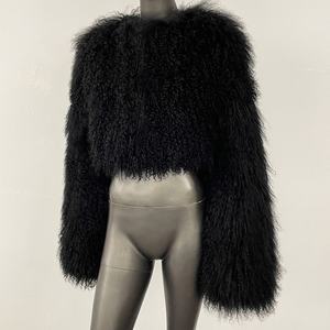 Ventes chaudes 2026, manteau en fourrure de laine ultra court tendance pour femmes, nouveau pour l'hiver - Product Image 3