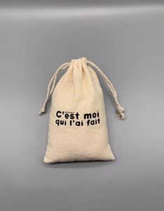 Eco-friendly Recyclable Cotton Muslin <b>String</b> <b>Bag</b> Drawstring Packaging in Natural or White 5x7 Inch Custom Logo for Promotions - Product Image 6