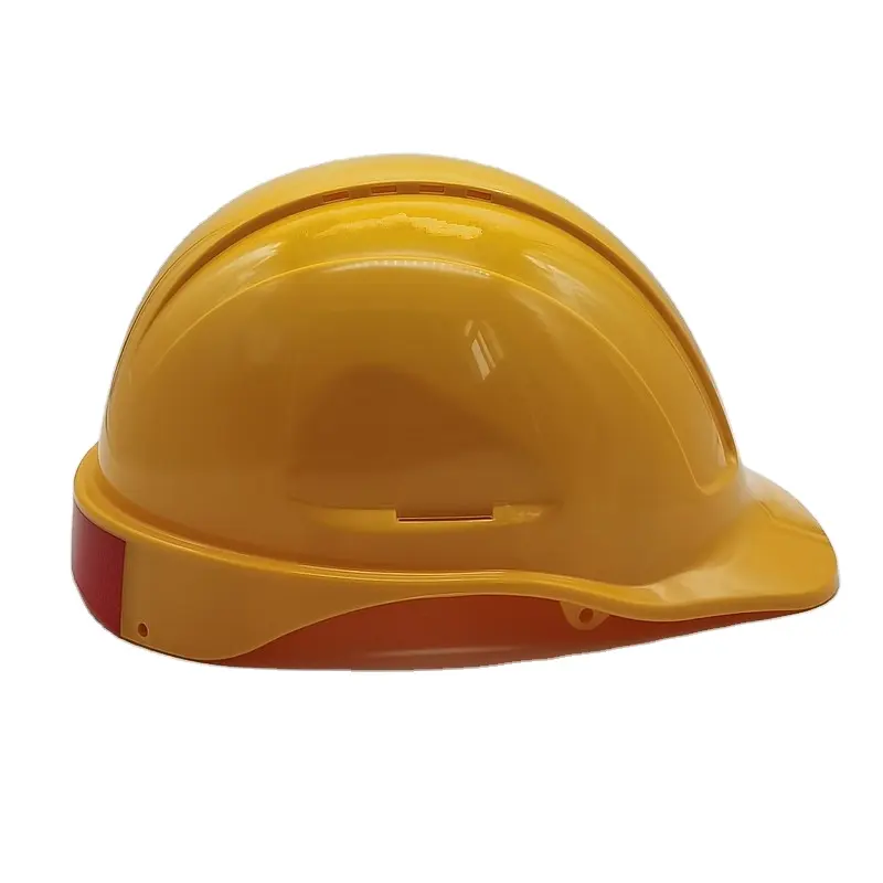 خوذة السلامة casco de trabajo لصانعي البناء والتعدين، خوذة مشدودة بقوس مشبك وشعار مخصص ABS TYPE 2