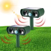 Répulsif Solaire Ultrasonique Transfrontalier pour Animaux avec Flash Explosif et Capteur PIR en ABS pour Jardin Extérieur – Vente en Gros Usine OEM