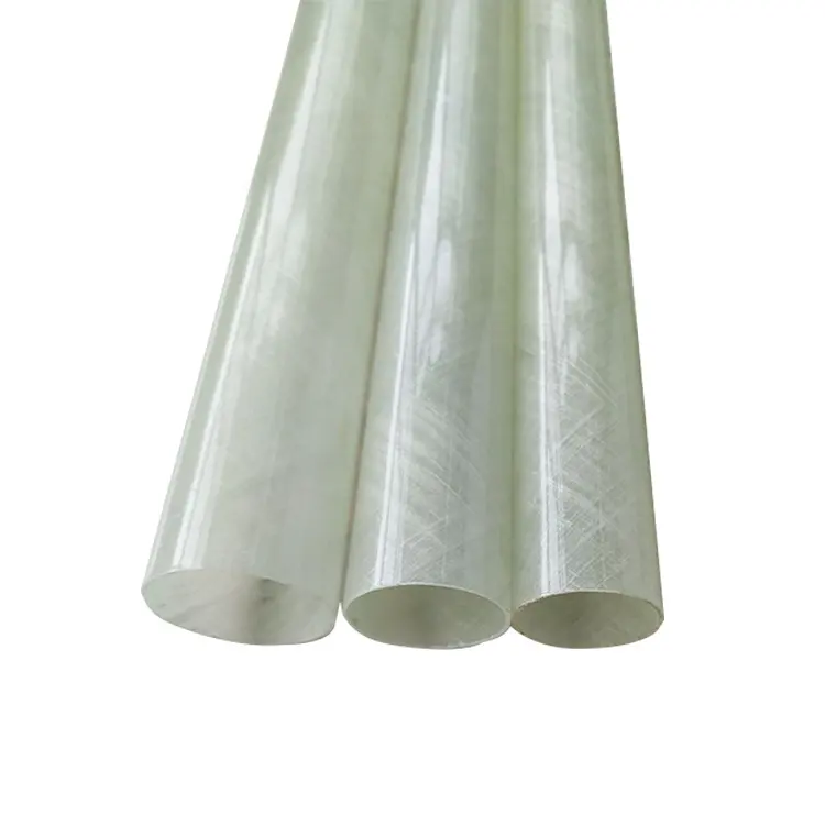 Tubo de fibra de vidrio de aislamiento eléctrico de resina epoxi hueca de pared delgada o manguito de tubo de fibra de vidrio