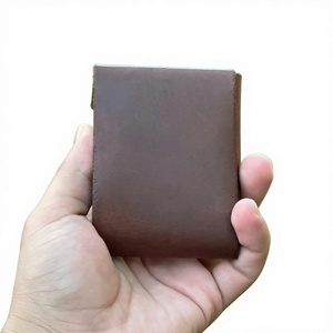 Genuine Leather <b>Men</b> <b>Wallet</b> Slim Trifold <b>Card</b> <b>Holder</b> Personalized Gift for Son - Product Image 3