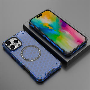 400 एक्स 60 200 प्रो/पुरा 70 अल्ट्रा/मेट 70/प्ले 60 + फोन केस पारदर्शी कार धारक हनीकॉम्ब चुंबकीय एंटी फॉल कवर कवर - Product Image 1