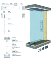 Fournisseur de portes pliantes en PU pour la maison et le bureau, design moderne, verre Low-E, faible indice U, 4SG, 4 niveaux, étanchéité EPDM, résistant au vent