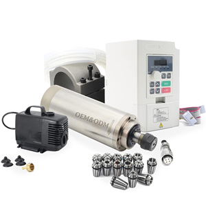 มอเตอร์แกนหมุนกัดความแม่นยำสูง 1.8KW ER11 60000RPM ระบายความร้อนด้วยน้ำมัน คุณภาพสูง 220V พร้อมชุดเกียร์และลูกปืนแกนหมุน CNC - Product Image 1