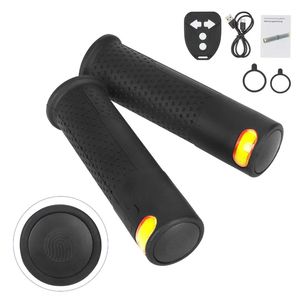 Bicycle Handlebar <b>Grip</b> Lights With LED Turn Signals Rechargeable Silicone Waterproof IPX4 4 Modes For Bike Handlebars - Product Image 5