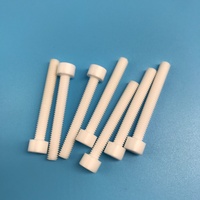Vis à six pans creux en céramique de zircone haute résistance, non magnétique, pour fixation en four à semi-conducteurs