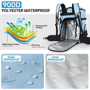 Sac à dos d'extérieur en polyester 600D grande capacité pour chaussures de ski, casque et vêtements – Organisateur - Product Image 5