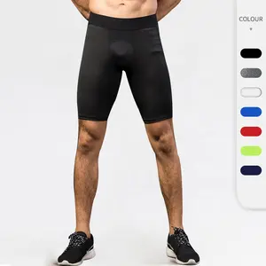 OEM ODM Pantalones Cortos Deportivos Boxeo Compresión Ciclismo Baloncesto Entrenamiento Pantalones Cortos Secado rápido Hombres Capa Base