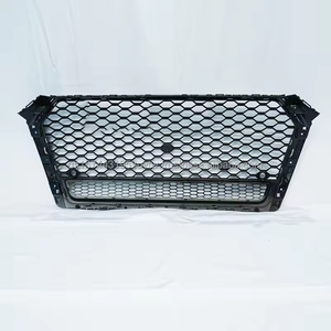 OEM Custom Glossy Black Honeycomb <b>Mesh</b> ABS New High Quality Audi A4L B9 2017-2019 RS4 Style Front <b>Grille</b> Frame US Stock PNB - Product Image 2
