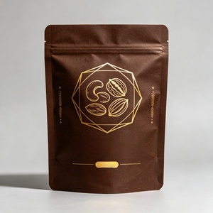 Sustainable Home <b>Compostable</b> Kraft Paper <b>Bag</b> with PBAT Interior Stand Up Pouch for Organic Snacks Custom Logo Wholesale - Product Image 2