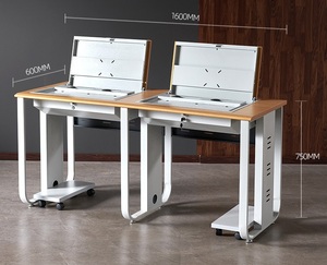 Rsd kim loại hiện đại Bục Giảng kỹ thuật số thông minh lớp học di chuyển bục với đôi màn hình - Product Image 5