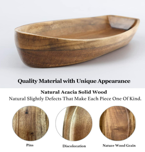 Bandeja <span class=keywords><strong>de</strong></span> madera con forma <span class=keywords><strong>de</strong></span> barco para servir, plato <span class=keywords><strong>de</strong></span> Sushi <span class=keywords><strong>de</strong></span> madera hecho a mano para decoración <span class=keywords><strong>de</strong></span> <span class=keywords><strong>cocina</strong></span>, postre, ensalada <span class=keywords><strong>de</strong></span> frutas y exhibición <span class=keywords><strong>de</strong></span> aperitivos - Product Image 3