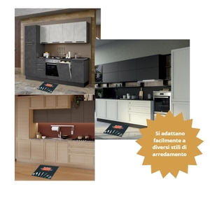 Set di 2 tappetini da cucina antiscivolo 40x60 cm, spessore 7 mm, morbidi e assorbenti, in poliestere con retro in lattice - Product Image 5