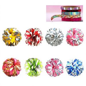 Pompones de Animación Deportivos Personalizados de Metal Láser, Nuevos y Populares, de Poliéster y Spandex, Ligeros para Competencia - Product Image 1