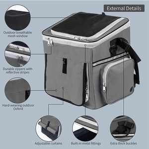IDS vélo <span class=keywords><strong>de</strong></span> plein air randonnée Camping vélo panier porte-animal <span class=keywords><strong>de</strong></span> compagnie petit chien sac à dos en maille ventilé sac à <span class=keywords><strong>guidon</strong></span> - Product Image 2