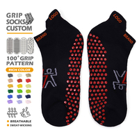Chaussettes de yoga antidérapantes respirantes de haute qualité pour femmes, chaussettes de fitness à grip pour la cheville, chaussettes de Pilates tricotées avec logo personnalisé