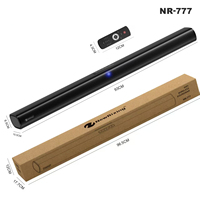 Barra de sonido de escritorio NR777 de 50W, altavoz de pared con eco para TV, karaoke, Bluetooth, control remoto, DSP, sonido envolvente HIFI, sistema de cine en casa inmersivo.