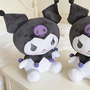 USA Magazijn Direct Leverbaar 48-Uurs Verzending Schattig Paarse Kattenfamilie Kuuromii Pluche Pop Kawaii Knuffeldier Speelgoed voor Kinderen - Product Image 5