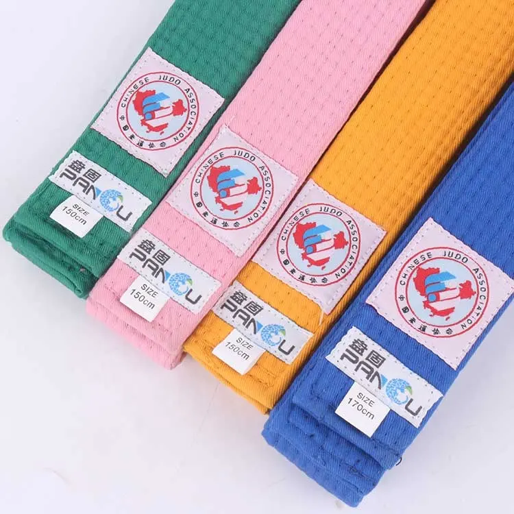 Factory Custom coloful judo riem in vechtsporten