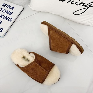 Zapatillas de lana merina para mujer, pantuflas personalizadas de piel de oveja auténtica, suave, a la moda, para invierno - Product Image 3