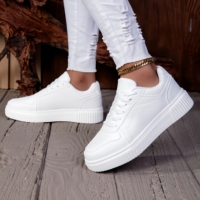 Baskets plateforme blanches style couple, chaussures de sport décontractées pour jeunes, unisexe, tige en PU, semelle extérieure MD, printemps été automne