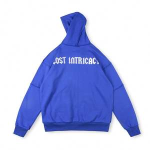 เสื้อฮู้ดซิปคุณภาพสูง 100% ผ้าฝ้าย หนานุ่ม สไตล์สตรีทแวร์ Lost Intricacy สำหรับผู้ชาย - Product Image 4
