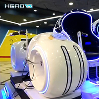 Simulateur de course de moto VR HEROVR Mini, facile à utiliser, pour parc d'attractions, maison, divertissement intérieur/extérieur, en métal, 14 jeux