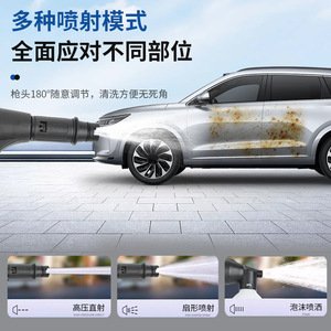 Hidrolavadora Portátil de Alta Presión, Máquina de Lavado de Autos de 1000-1500W, Pistola de Agua Profesional con Presión Ajustable - Product Image 3