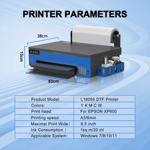 Impresora de Camisetas Modelo 2024, Impresión Más Rápida, Impresora DTF A3 L18058, Impresora de Inyección de Tinta Xp600 para Uso Doméstico - Product Image 2