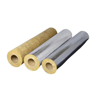 Aislamiento Térmico Ecológico de Lana de <span class=keywords><strong>Roca</strong></span> de 130 kg/m3, Revestimiento para Tuberías con Lámina de Aluminio Anticorrosión, Forma Cuadrada, Clase A - Product Image 1