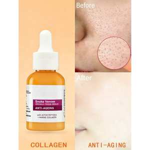 Sérum anti-âge pour le visage au venin de serpent, avec peptides et collagène marin, pour tous types de peaux - Product Image 1