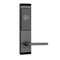 Serrure électronique RFID en acier inoxydable pour chambre d'hôtel, logiciel gratuit, lecteur de carte d'hôtel PHT2021, carte RF à induction, épaisseur de porte 38-65mm