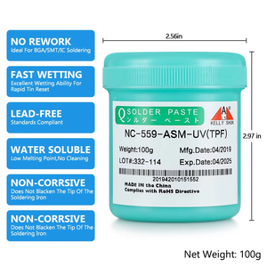 NC-559 KELLYSHUN 100g Pâte <span class=keywords><strong>de</strong></span> <span class=keywords><strong>flux</strong></span> <span class=keywords><strong>de</strong></span> <span class=keywords><strong>soudure</strong></span> <span class=keywords><strong>sans</strong></span> plomb <span class=keywords><strong>Flux</strong></span> <span class=keywords><strong>de</strong></span> colophane pour appareils électroménagers BGA SMD <span class=keywords><strong>Flux</strong></span> <span class=keywords><strong>de</strong></span> soudage - Product Image 3