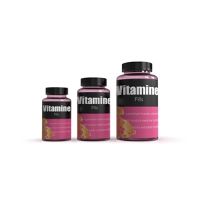 Botella de Plástico PET para Medicamentos con Tapa de Rosca, Envase Farmacéutico de 150 ml y 200 ml, Botellas Transparentes y Ámbar para Pastillas - Product Image 1