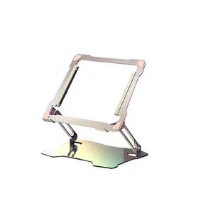 Wholesale Movable Metal Laptop Stand Riser Folding Aluminium Alloy Notebook Holder Height Adjustable