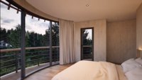 Tente de logement préfabriquée personnalisée pour hôtel haut de gamme Creative Large Eco-friendly Loft Birdcage Houses