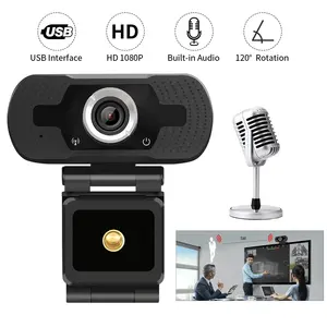 Webcam HD 1080P, caméra avec Microphone intégré, pour appels vidéo et appels en ligne